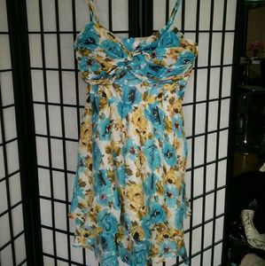 Misope Floral Tiered Bottom Dress